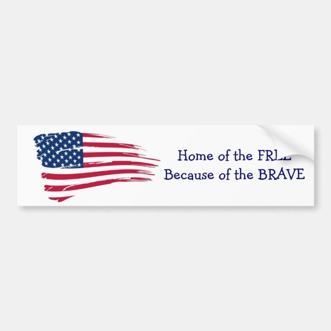 Autocollant De Voiture Accueil du drapeau Free Wavy (Devant)