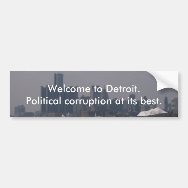 Autocollant De Voiture Accueil vers Detroit (Devant)