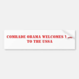 Autocollant De Voiture Accueils de camarade Obama vous à l'USSA
