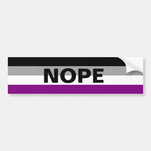 Autocollant De Voiture Ace "NOPE"