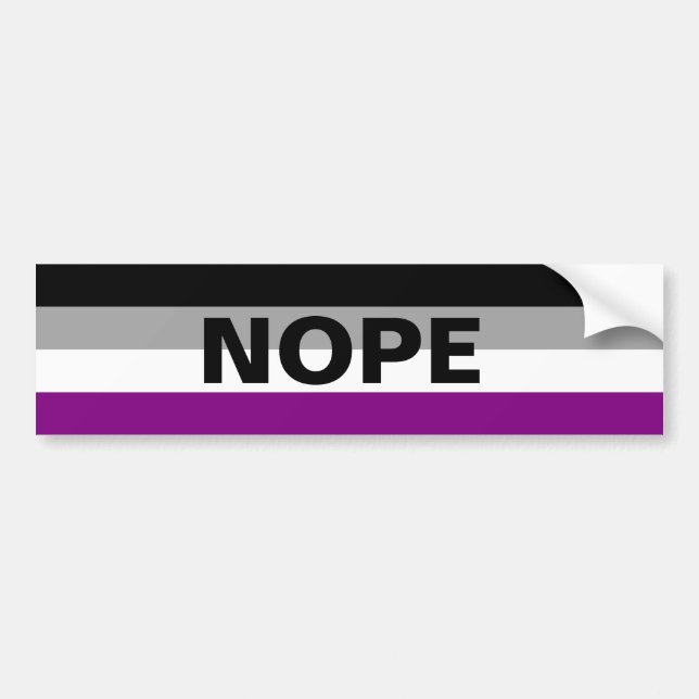 Autocollant De Voiture Ace "NOPE" (Devant)