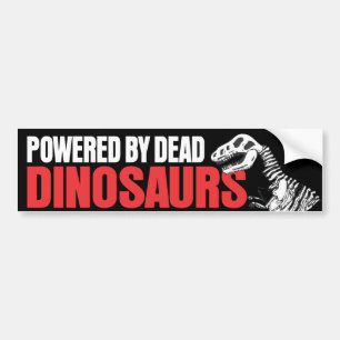 Autocollant De Voiture Actionné par les dinosaures morts
