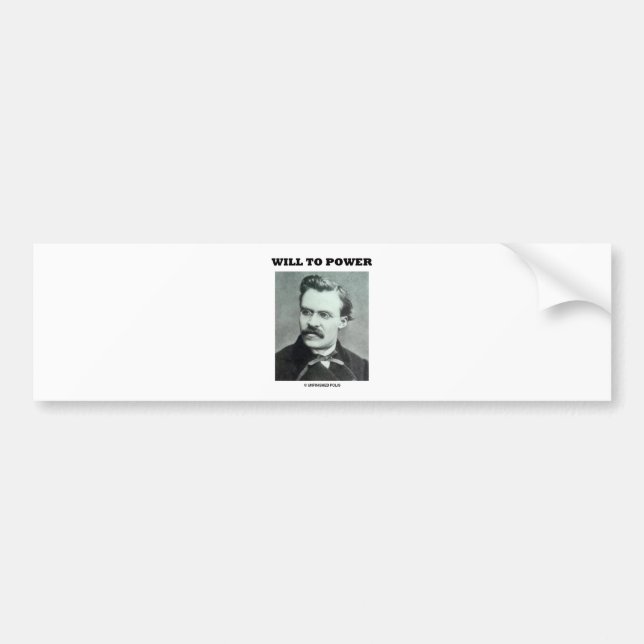 Autocollant De Voiture Actionnera (Friedrich Nietzsche) (Devant)