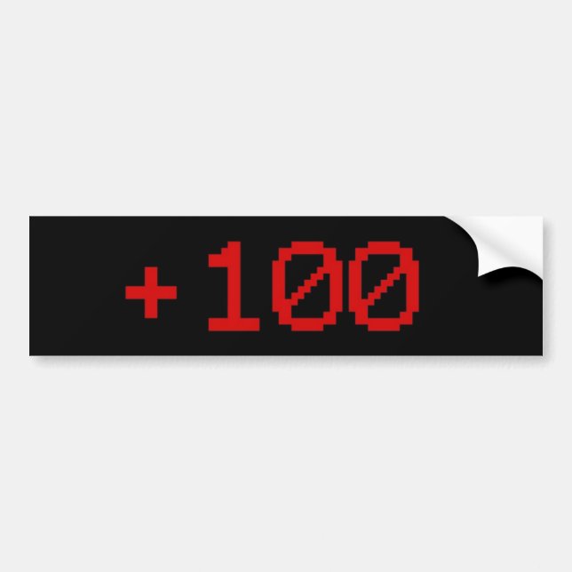 Autocollant De Voiture +Adhésif pour pare-chocs 100 (Devant)