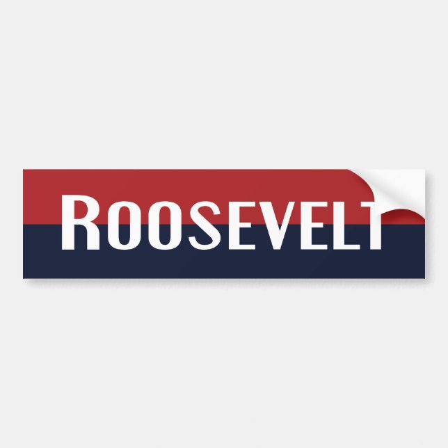 Autocollant De Voiture Adhésif pour pare-chocs 1940 de Roosevelt (Devant)