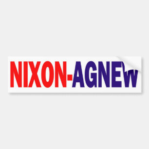 Autocollant De Voiture Adhésif pour pare-chocs 1968 de Nixon Agnew