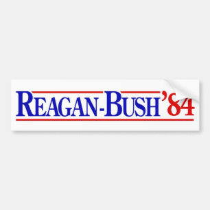 Autocollant De Voiture Adhésif pour pare-chocs 1984 de Reagan Bush