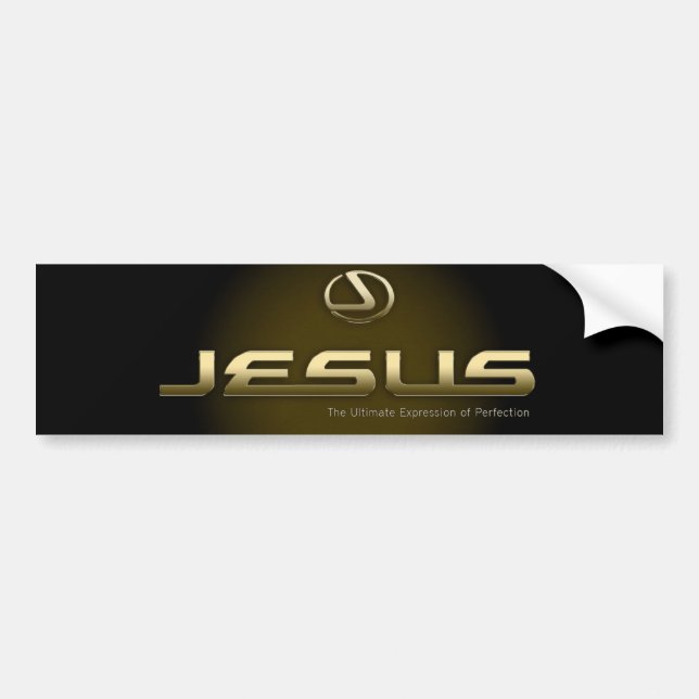 Autocollant De Voiture Adhésif pour pare-chocs 1 de Jésus (Devant)