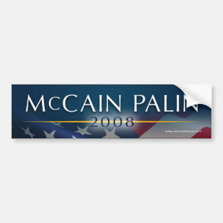 Autocollant De Voiture Adhésif pour pare-chocs 2008 de McCain Palin