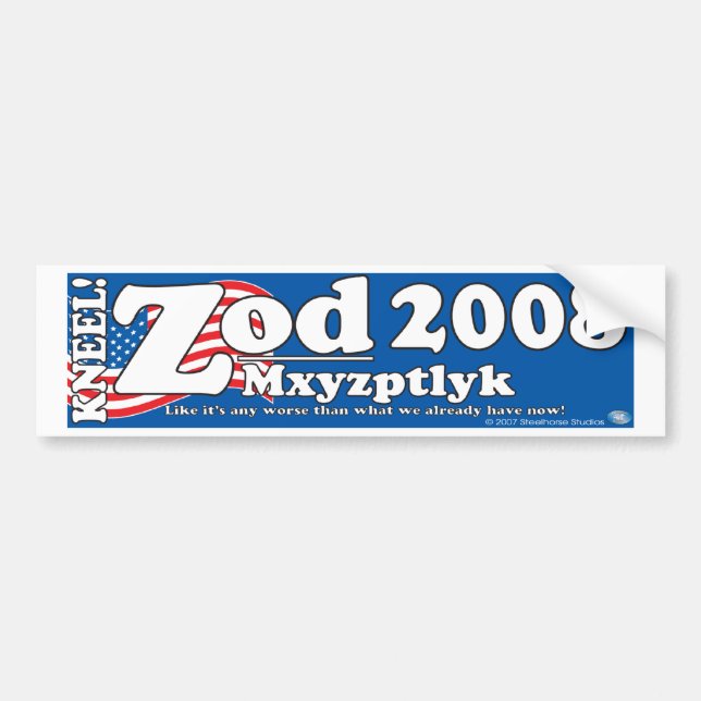 Autocollant De Voiture Adhésif pour pare-chocs 2008 de Zod-Mxyptlyk (Devant)