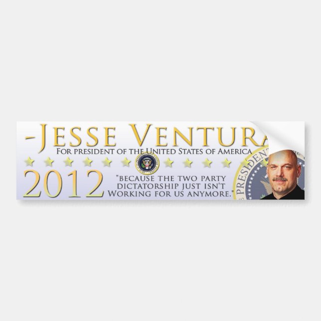 Autocollant De Voiture Adhésif pour pare-chocs 2012 - blanc de Jesse (Devant)