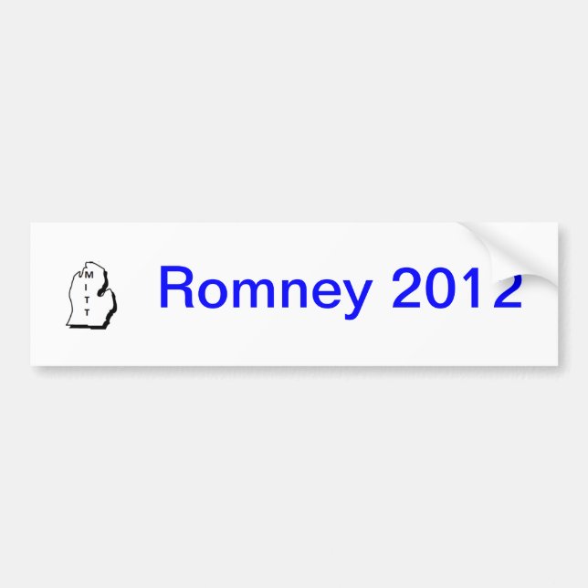 Autocollant De Voiture Adhésif pour pare-chocs 2012 de Romney (Devant)