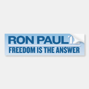 Autocollant De Voiture Adhésif pour pare-chocs 2012 de Ron Paul