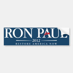 Autocollant De Voiture Adhésif pour pare-chocs 2012 de Ron Paul