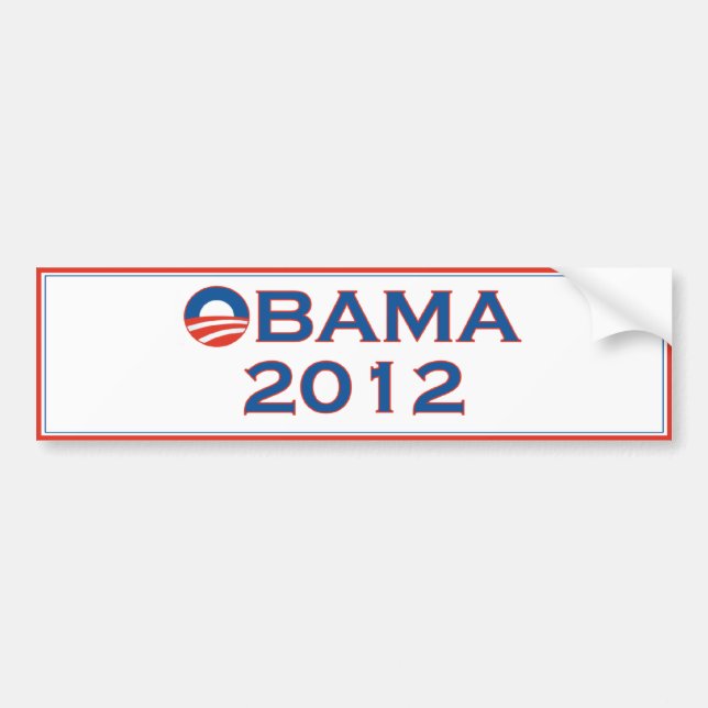 Autocollant De Voiture Adhésif pour pare-chocs 2012 d'élection d'Obama (Devant)