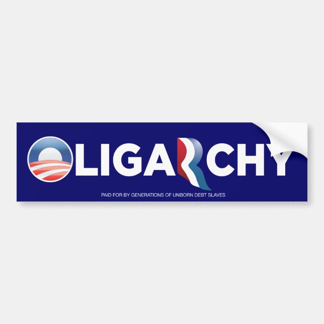 Autocollant De Voiture Adhésif pour pare-chocs 2012 d'oligarchie (Devant)