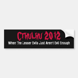 Autocollant De Voiture Adhésif pour pare-chocs 2012 drôle de Cthulhu