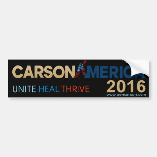 Autocollant De Voiture Adhésif pour pare-chocs 2016 de Ben Carson
