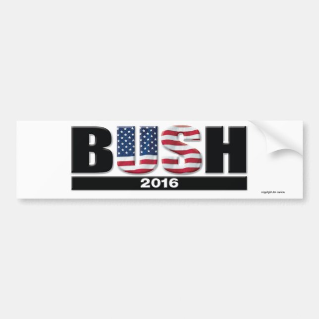 Autocollant De Voiture Adhésif pour pare-chocs 2016 de Bush (Devant)
