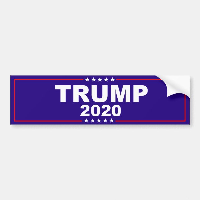 Autocollant De Voiture Adhésif pour pare-chocs 2020 de Donald Trump (Devant)