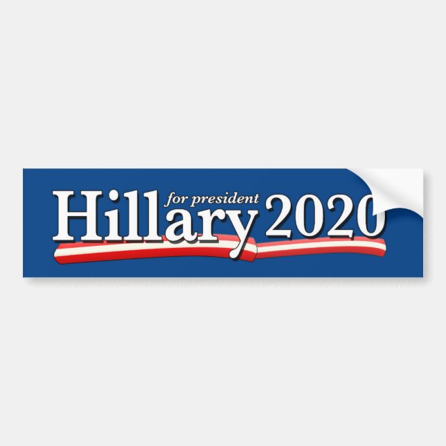 Autocollant De Voiture Adhésif pour pare-chocs 2020 de Hillary (Devant)