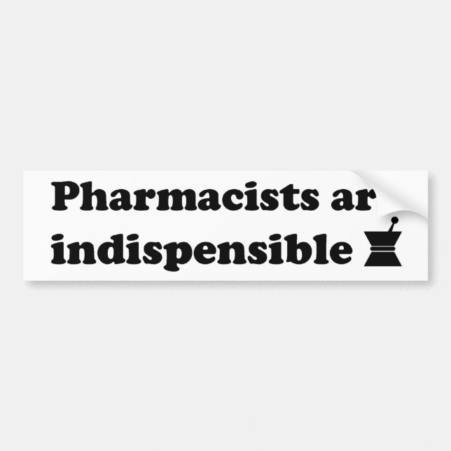 Autocollant De Voiture Adhésif pour pare-chocs 2 de pharmacien (Devant)