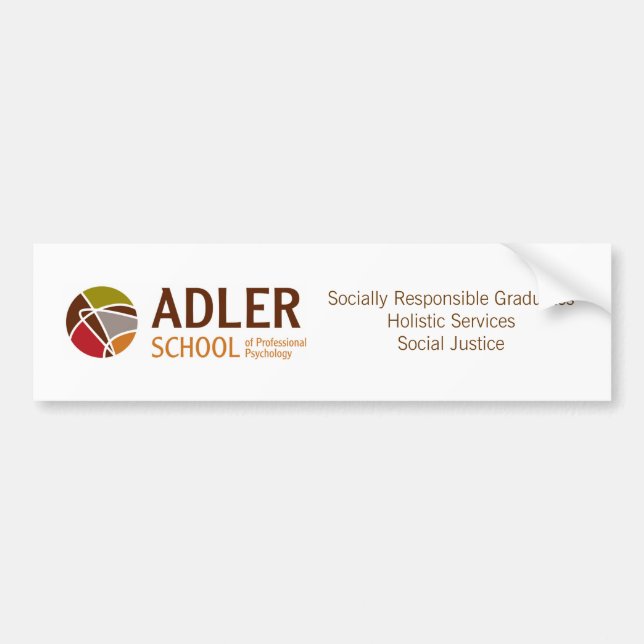 Autocollant De Voiture Adhésif pour pare-chocs 4 d'école d'Adler (Devant)