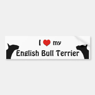 Autocollant De Voiture Adhésif pour pare-chocs anglais de bull-terrier
