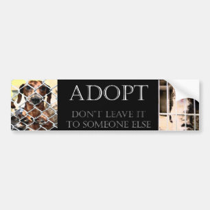 Autocollant De Voiture Adhésif pour pare-chocs animal d'adoption