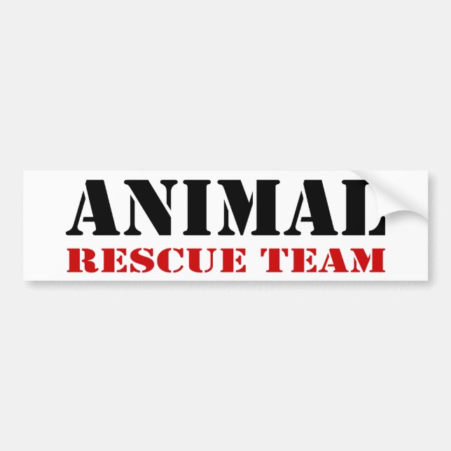 Autocollant De Voiture Adhésif pour pare-chocs animal d'équipe de secours (Devant)