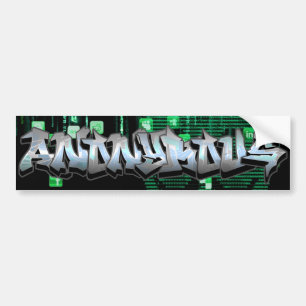 Autocollant De Voiture Adhésif pour pare-chocs anonyme de graffiti