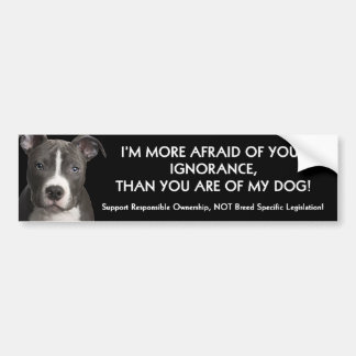 Autocollant De Voiture Adhésif pour pare-chocs anti- BSL de pitbull