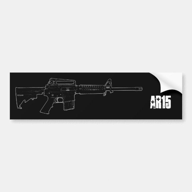 Autocollant De Voiture adhésif pour pare-chocs ar15 (Devant)