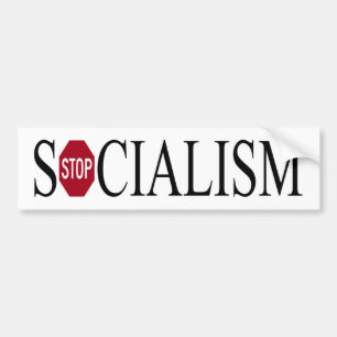 Autocollant De Voiture adhésif pour pare-chocs - arrêtez le socialisme