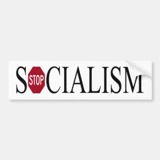 Autocollant De Voiture adhésif pour pare-chocs - arrêtez le socialisme