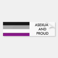 Adhésif pour pare-chocs asexuel 1 de fierté