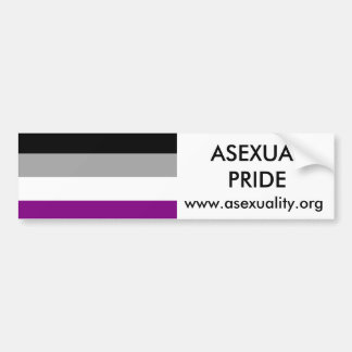 Autocollant De Voiture Adhésif pour pare-chocs asexuel 2 de fierté