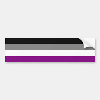 Autocollant De Voiture Adhésif pour pare-chocs asexuel de drapeau
