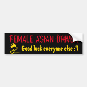 AUTOCOLLANT DE VOITURE ADHÉSIF POUR PARE-CHOCS ASIATIQUE FÉMININ DE