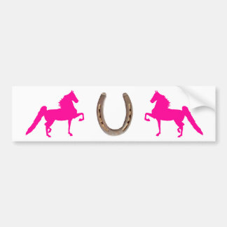 Autocollant De Voiture Adhésif pour pare-chocs assez rose de Saddlebred