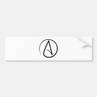 Autocollant De Voiture Adhésif pour pare-chocs athée de symbole