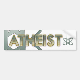 Autocollant De Voiture Adhésif pour pare-chocs athée (de symbole athée