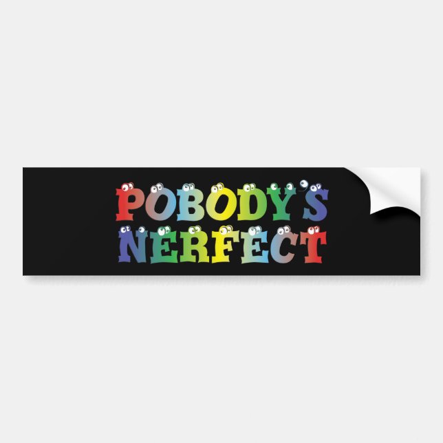 Autocollant De Voiture Adhésif pour pare-chocs audacieux de Nerfect de (Devant)