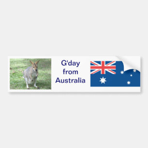 Autocollant De Voiture Adhésif pour pare-chocs australien de G'day de