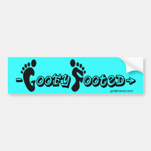 Autocollant De Voiture Adhésif pour pare-chocs aux pieds maladroit (bleu)