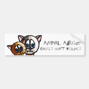 Autocollant De Voiture Adhésif pour pare-chocs blessé de Felines