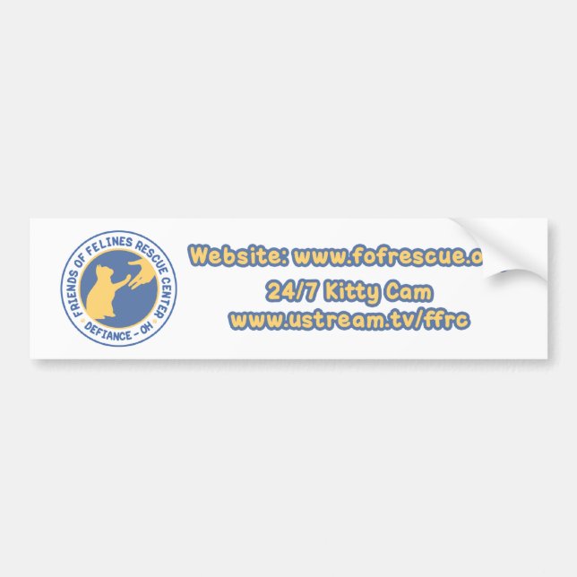 Autocollant De Voiture Adhésif pour pare-chocs bleu/jaune de logo (Devant)