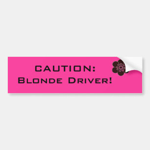 Autocollant De Voiture Adhésif pour pare-chocs blond de conducteur de