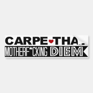 Autocollant De Voiture ADHÉSIF POUR PARE-CHOCS : Carpe ce Motherf*cking