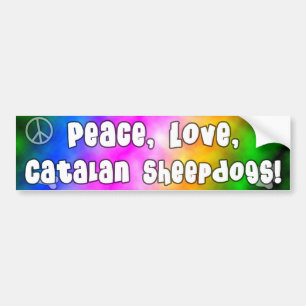 Autocollant De Voiture Adhésif pour pare-chocs catalan de chiens de